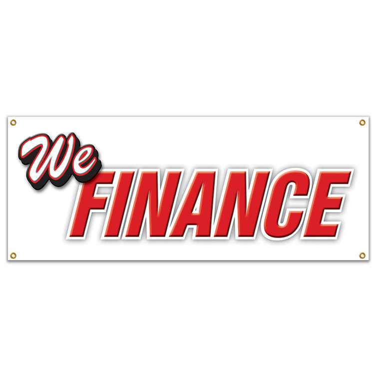 SignMission We Finance Banner Sign Wayfair